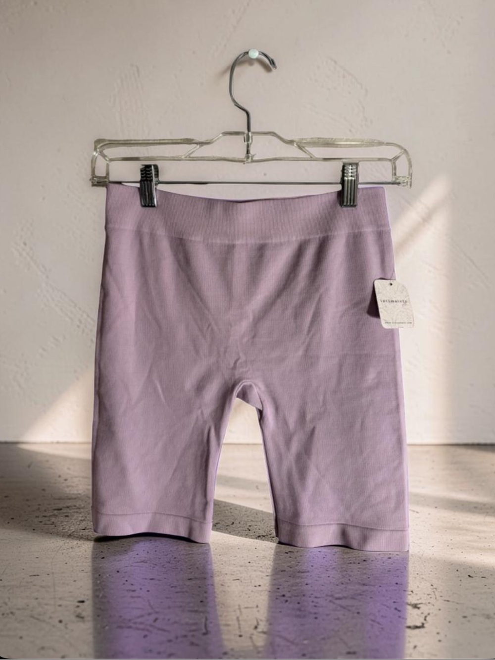 Free People Lilac Bike Shorts